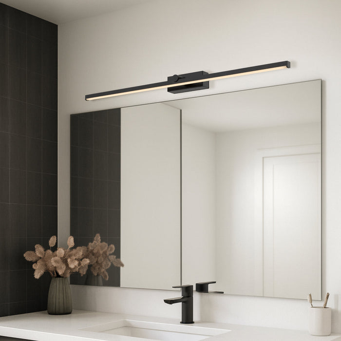 FOLEY Bathroom Vanity Light W800mm Black 3CCT - FOLEY WB80-BK3C