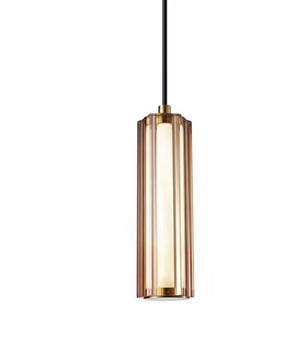 Freccia LED Curve Cylinder Pendant Light 3W Tri Colour Coffee Glass - FRECCIA1
