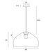 Buy Pendant Lights Australia Frya Pendant Light W400mm Brown Iron / Rattan - FRYA PE40-BRN