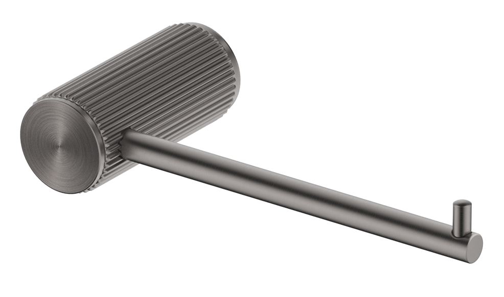 Mica Fluted Toilet Paper Holder Gun Metal - 1111-P-NR-GM