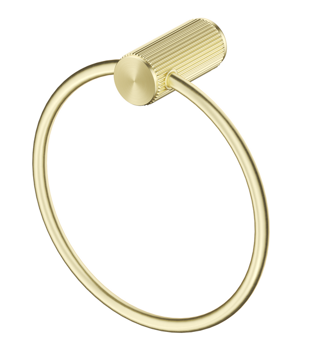 Mica Fluted Towel Ring French Gold - 1104-P-NR-FG