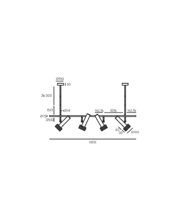 Focus Linear LED Pendant Light 5W 3000K Alabaster - ARO.C1279/4/NEG-ALA