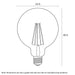Buy LED Globes Australia G125 LED Globe ES 240V 8W Opal 3000K - GL F.G125.8-M83D