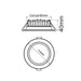 Buy Recessed LED Downlights Australia Galtri Recessed LED Downlight 12W Frosted PC / Plastic 3CCT - GALTRI02A