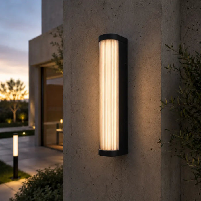 Gevet 500mm Exterior LED Wall Light 24W 3000K Black - GEVET EX50-BK