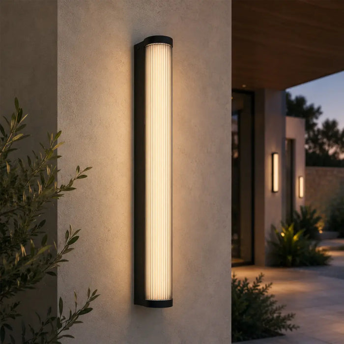 Gevet 900mm Exterior LED Wall Light 36W 3000K Black - GEVET EX90-BK