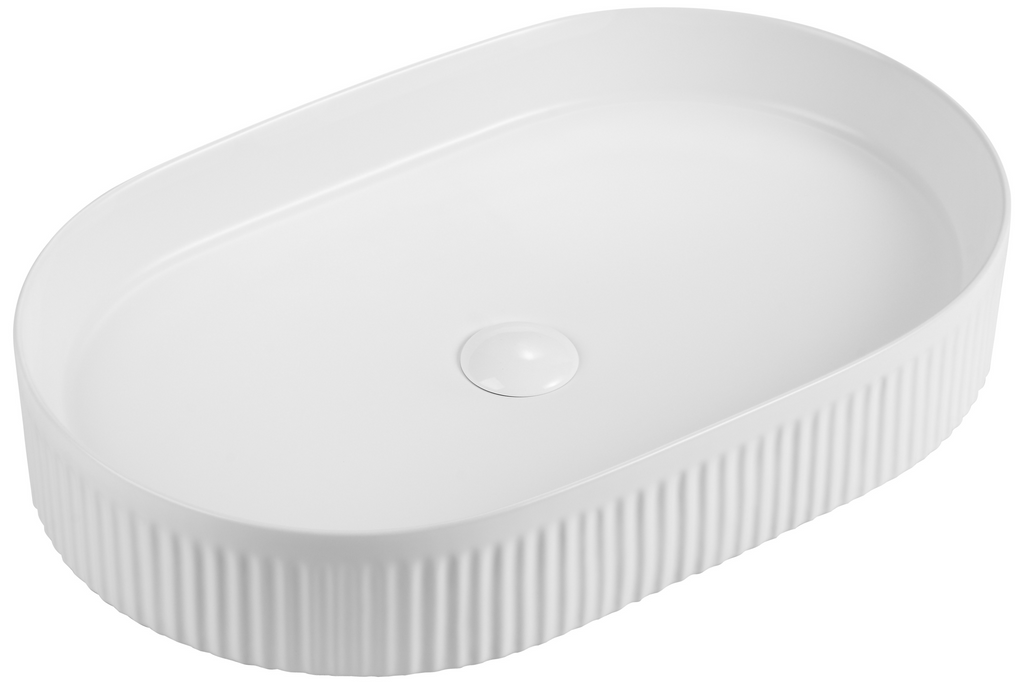 Corrine Above Counter Basin Matte White - BAS-FL583610-MW