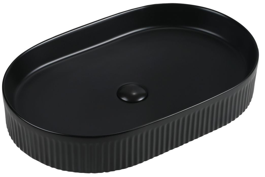 Corrine Above Counter Basin Black - BAS-FL583610-BLK
