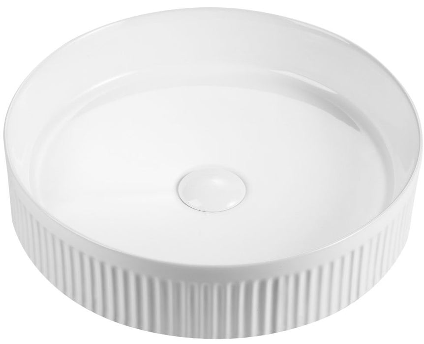Aimee Above Counter Basin White - BAS-FL41-10