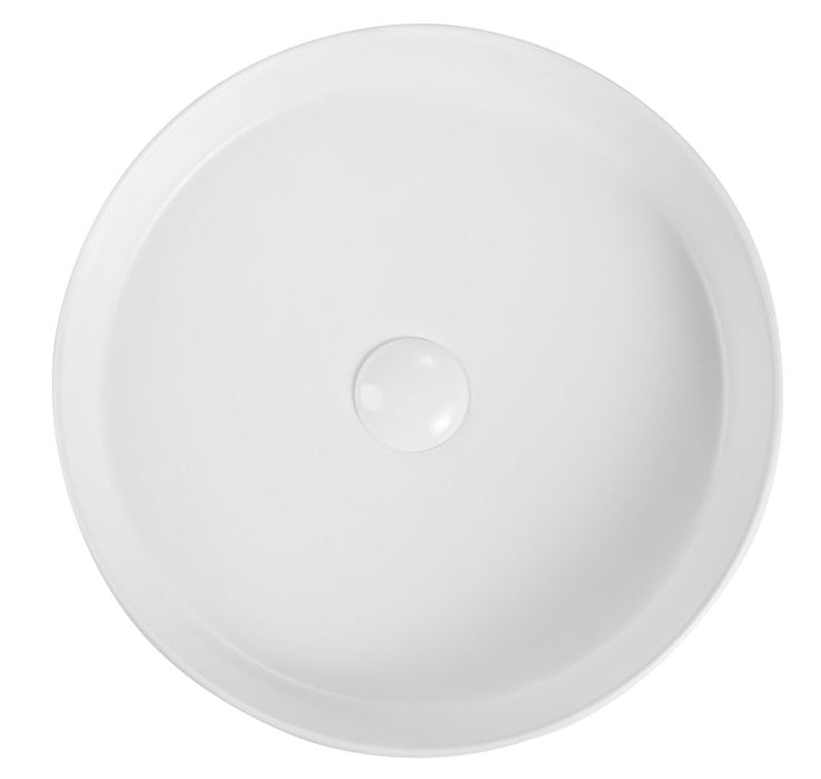 Aimee Above Counter Basin Matte White - BAS-FL41-10-MW