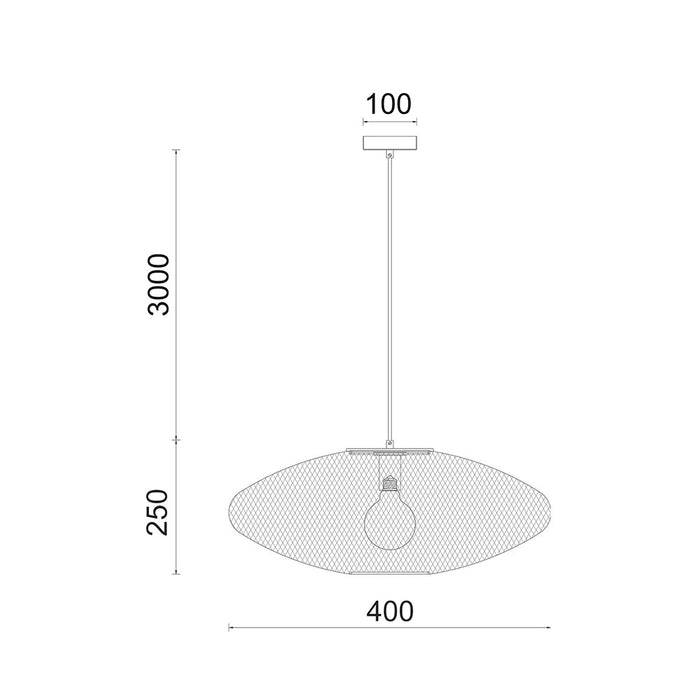 Buy Pendant Lights Australia Interior Oval Stainless Steel 1 Light Pendant Small Champagne Gold - GOLPE2