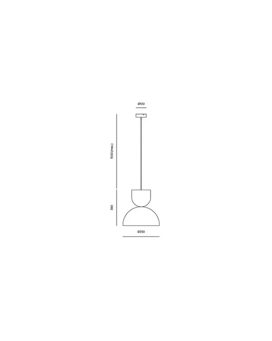 Gamma LED Pendant Custom & Brass - ARO.C1081/ORO-TBC/TBC