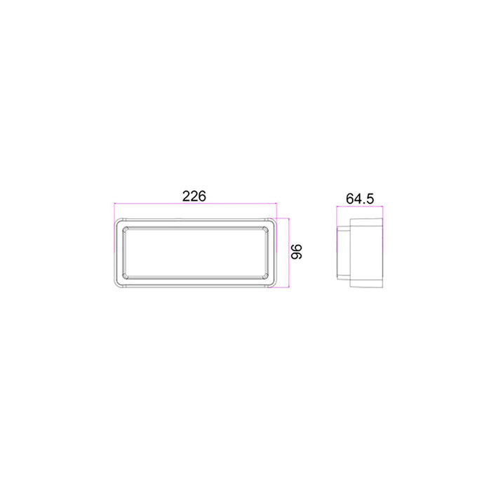 Buy Exterior Wall Lights Australia HEKA LED Exterior Wall Light Dark Grey 13W 3000K IP65 - HEKA1