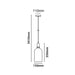 Buy Pendant Lights Australia HORTEN Oblong 1 Light Pendant White - HORTEN1
