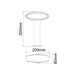 Buy Bollard Lights Australia HORUS Exterior LED Bollard Short Black 9W 3000K IP54 300mm - HORUS2