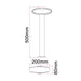 Buy Bollard Lights Australia HORUS Exterior LED Bollard Medium Black 9W 3000K IP54 500mm - HORUS3