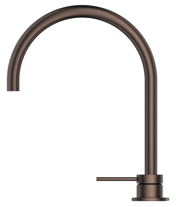 Mica Gooseneck Hob Sink/Basin Mixer Set Dusk Bronze - HSK-5-DB