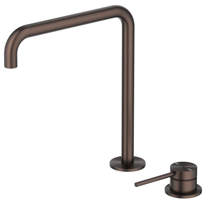 Mica Soft-Square Hob Sink/Basin Mixer Set Dusk Bronze - HSK-5-R90-DB