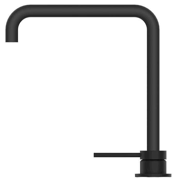 Mica Soft-Square Hob Sink/Basin Mixer Set Black - HSK-5-R90-BLK