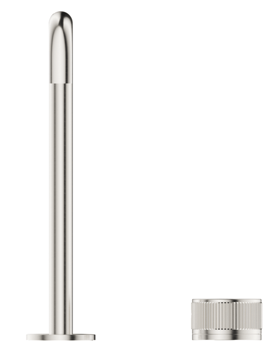 Mica Fluted Soft-Square Hob Sink/Basin Mixer Set Brushed Nickel - HSK-6-NR-R90-BN