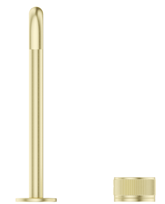 Mica Fluted Soft-Square Hob Sink/Basin Mixer Set French Gold - HSK-6-NR-R90-FG