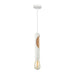 Buy Mini Pendants Australia IDA Interior Tube 1 Light Pendant White With Blonde Wood - IDA2