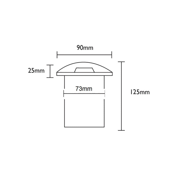 Buy Inground Lights Australia Exterior 12V MR16 Recessed Inground 1 Way Light 316 Stainless Steel IP67 - IGM1SS