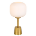 Buy Table Lamps Australia Bobo 1 Light Table Lamp 200mm Antique Gold, Opal Matt - BOBO TL-AG+OP