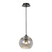 Buy Pendant Lights Australia Bondi 1 Light Pendant 200mm Black, Smoke - BONDI PE20-SM