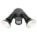 Buy Security Wall Lights Australia Comet 2 Light Floodlight Sensor LED 5000K IP44 Black - COMET EX2S-BK