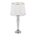 Buy Table Lamps Australia Diana 1 Light Table Lamp Chrome, Crystal, White - DIANA TL-CH+WH