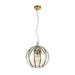 Buy Pendant Lights Australia Medina 1 Light Pendant 300mm Antique Brass & Clear - MEDINA PE30-AB