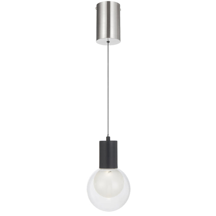Invar LED Pendant 6W 4000K Black & Nickel Matt - INVAR PE1-NKCL