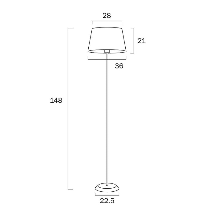 Buy Floor Lamps Australia Jaxon 1 Light  Floor Lamp White & Green - JAXON FL-WHGN