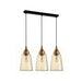 Buy Island Pendant Lights Australia Interior Ellipse Glass Shape 3 Light Island Pendant Bronze Amber - JEREZ1X3S