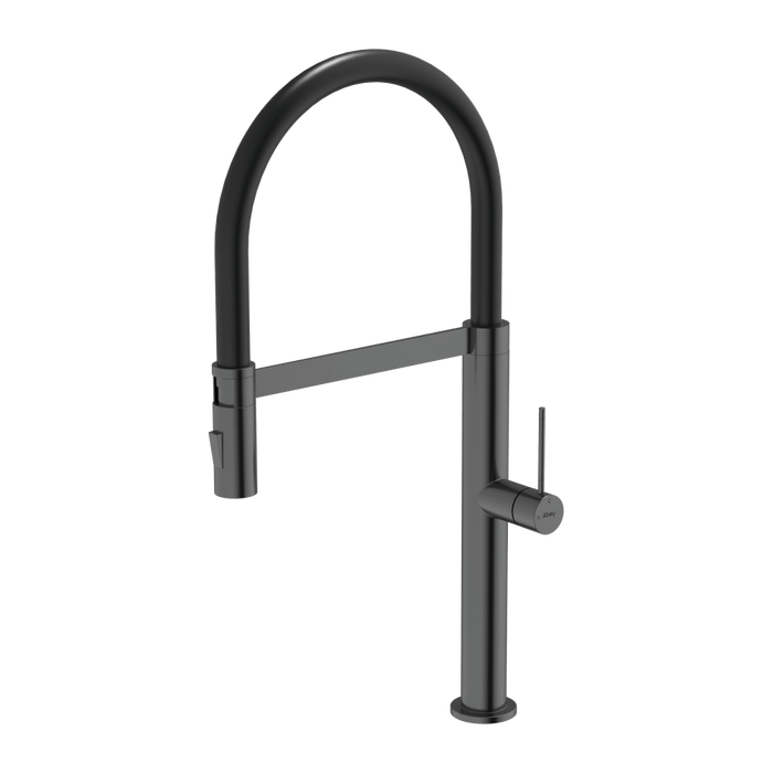 304 Chef Dual Spray Magnetic Pull Down Kitchen Mixer Black Pearl - KTA019-BP