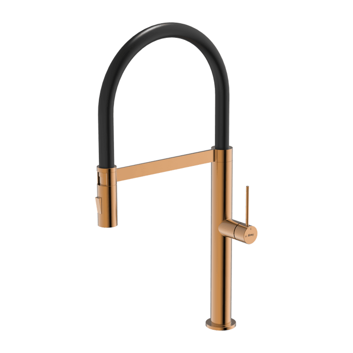 304 Chef Dual Spray Magnetic Pull Down Kitchen Mixer Artisan Copper - KTA019-CO