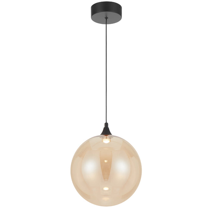 Kupla LED Pendant 4W 3000K Black & Champagne - KUPLA PE1-BKCHM