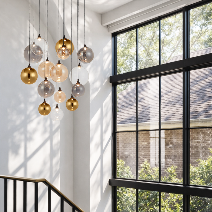 Kupla LED Pendant 45W 3000K Black - KUPLA PE15-BK