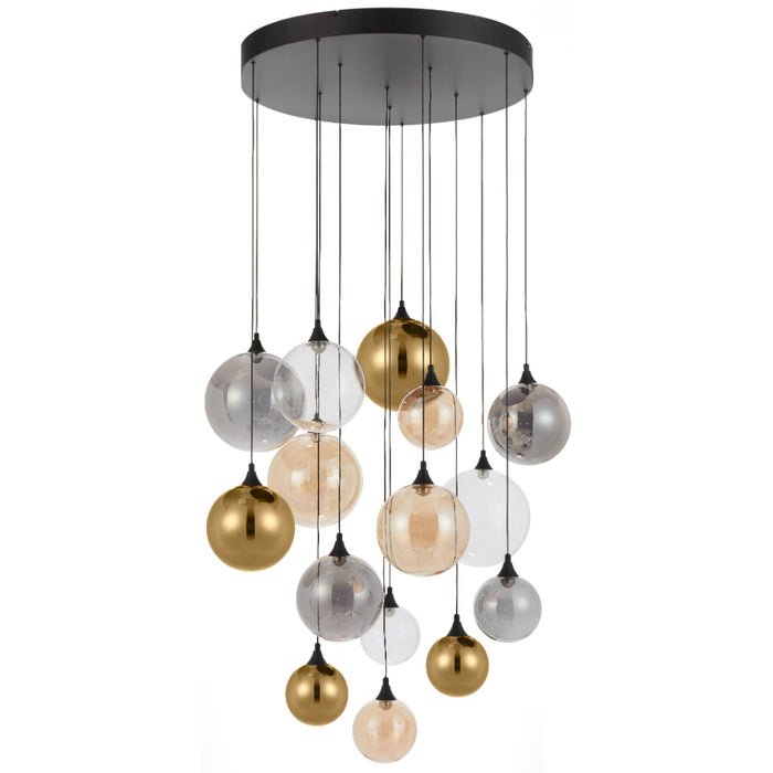 Kupla LED Pendant 45W 3000K Black - KUPLA PE15-BK