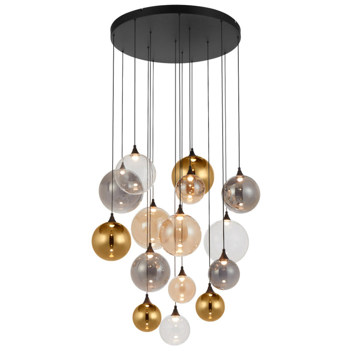 Kupla LED Pendant 45W 3000K Black - KUPLA PE15-BK