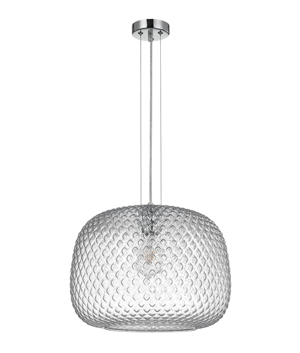 Labu Dome Glass with Segments Pendant Light Clear - LABU1