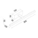 Buy Bathroom Vanity Lights Australia Linal Bathroom Vanity Light W365mm Chrome Aluminium 3CCT - LINEAL3S