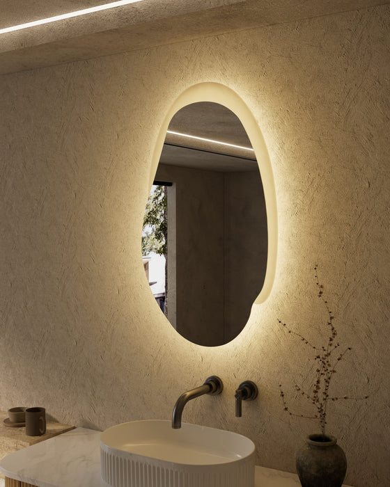 Evanston 530mm LED Mirror 36W 3CCT Matte Grey - LMEST-530-MG