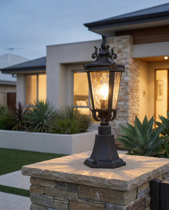 Albany Small Pillar Mount Antique Bronze IP44 - 1000029