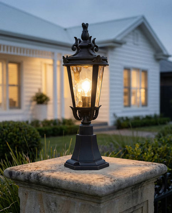 Albany Small Pillar Mount Antique Bronze IP44 - 1000029