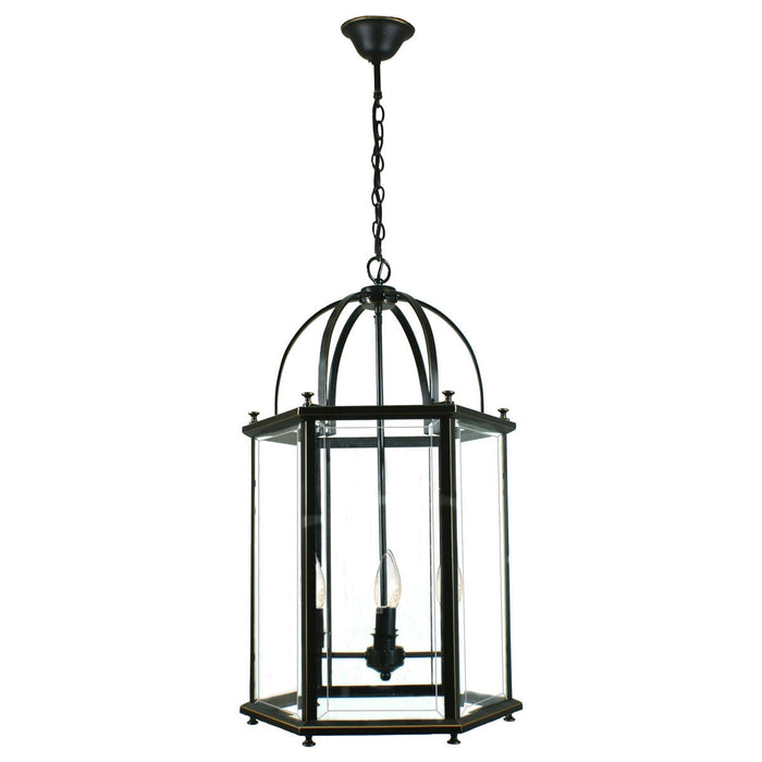 Country Large 4 Light Lantern Bronze - 1000121