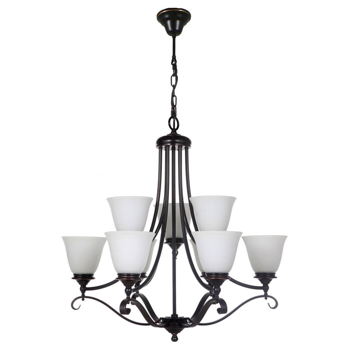Dallas 9 Light Pendant Bronze - 1000129