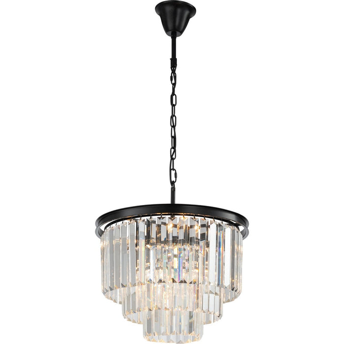 Odeon Large 6 Light Crystal Pendant Bronze - 1000137
