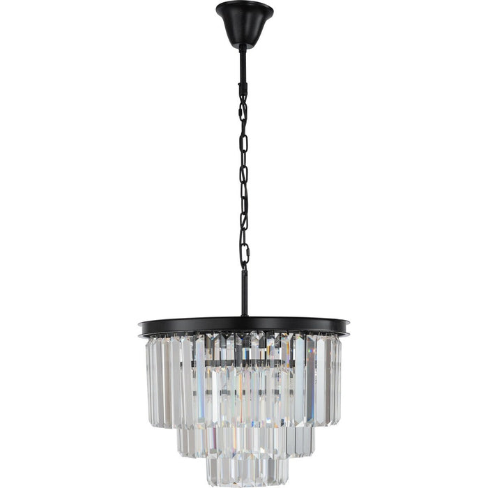 Odeon Large 6 Light Crystal Pendant Bronze - 1000137